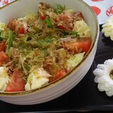 ハマる☆彩り抹茶納豆サラダ